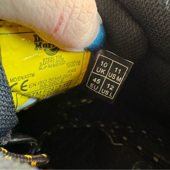 Dr. Martens Grapple Steel Toe Brown Leather Work Boots 11 - Picture 12 of 14